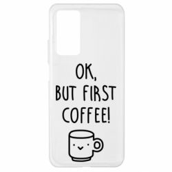 Чехол для Xiaomi Mi 10T/10T Pro Ok, but first coffee! - PrintSalon