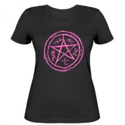 Женская футболка Оккультный символ Сверхъестественное - PrintSalon