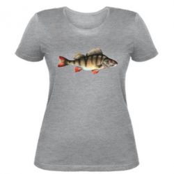 Женская футболка Окунь - PrintSalon