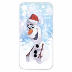Чохол для iPhone XR Olaf in a New Year's hat - PrintSalon