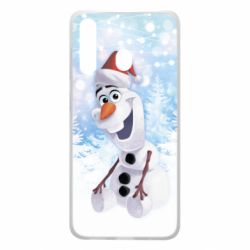 Чохол для Samsung A60 Olaf in a New Year's hat - PrintSalon