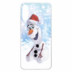 Чохол для Samsung A70 Olaf in a New Year's hat - PrintSalon