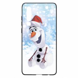 Чохол для Huawei P30 Olaf in a New Year's hat - PrintSalon
