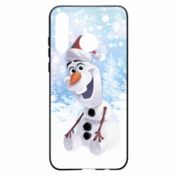 Чохол для Huawei P30 Lite Olaf in a New Year's hat - PrintSalon