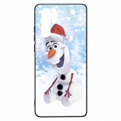 Чохол для Huawei P30 Pro Olaf in a New Year's hat - PrintSalon
