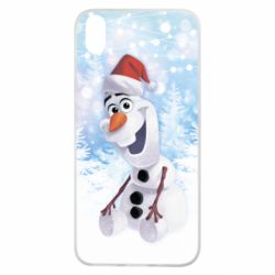 Чохол для Xiaomi Redmi 7A Olaf in a New Year's hat - PrintSalon