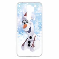 Чохол для Xiaomi Redmi Note 8 Pro Olaf in a New Year's hat - PrintSalon