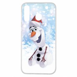 Чохол для Samsung M30 Olaf in a New Year's hat - PrintSalon