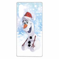 Чохол для Samsung Note 10 Olaf in a New Year's hat - PrintSalon