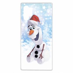 Чохол для Samsung Note 10 Plus Olaf in a New Year's hat - PrintSalon