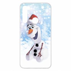 Чохол для Xiaomi Redmi Note 8 Olaf in a New Year's hat - PrintSalon