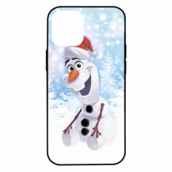 Чохол для iPhone 12 mini Olaf in a New Year's hat - PrintSalon