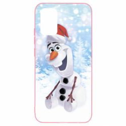 Чохол для Samsung A02s/M02s Olaf in a New Year's hat - PrintSalon