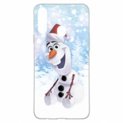 Чохол для Samsung A20s Olaf in a New Year's hat - PrintSalon