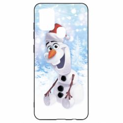 Чохол для Samsung A21s Olaf in a New Year's hat - PrintSalon