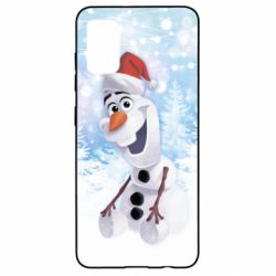 Чохол для Samsung A41 Olaf in a New Year's hat - PrintSalon