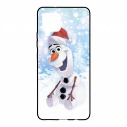 Чохол для Samsung A42 5G Olaf in a New Year's hat - PrintSalon