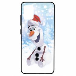 Чохол для Samsung A51 Olaf in a New Year's hat - PrintSalon