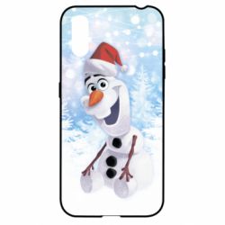 Чохол для Samsung A01 / M01 Olaf in a New Year's hat - PrintSalon