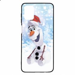 Чохол для Samsung M51 Olaf in a New Year's hat - PrintSalon