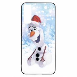 Чохол для Samsung S21+ Olaf in a New Year's hat - PrintSalon