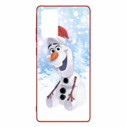Чохол для Samsung Note 20 Olaf in a New Year's hat - PrintSalon