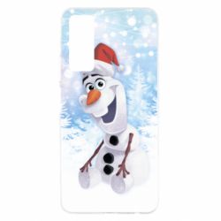 Чохол для Huawei P Smart 2021 Olaf in a New Year's hat - PrintSalon