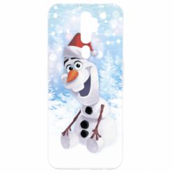Чохол для Oppo A5/A9 2020 Olaf in a New Year's hat - PrintSalon