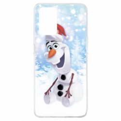 Чохол для Oppo A74 4G Olaf in a New Year's hat - PrintSalon