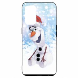 Чохол для Oppo Reno 5 4G Olaf in a New Year's hat - PrintSalon