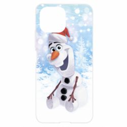 Чохол для Xiaomi Mi11 Lite Olaf in a New Year's hat - PrintSalon
