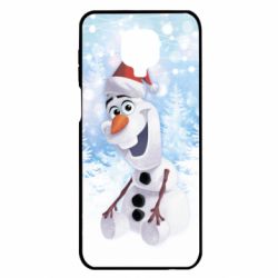 Чохол для Xiaomi Redmi Note 9S / 9Pro / 9Pro Max Olaf in a New Year's hat - PrintSalon