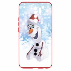 Чохол для Xiaomi Redmi 9 Olaf in a New Year's hat - PrintSalon