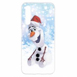 Чохол для Realme 6 Olaf in a New Year's hat - PrintSalon