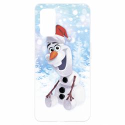 Чохол для Realme 7 Pro Olaf in a New Year's hat - PrintSalon