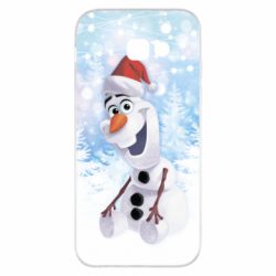 Чохол для Samsung A5 2017 Olaf in a New Year's hat - PrintSalon