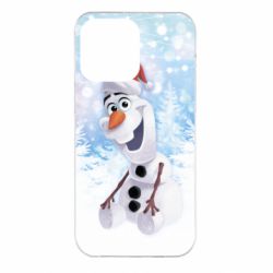 Чохол для iPhone 14 Pro Max Olaf in a New Year's hat - PrintSalon