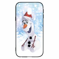 Чохол для Samsung J3 2017 Olaf in a New Year's hat - PrintSalon