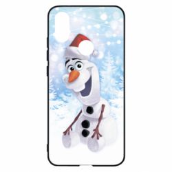 Чохол для Xiaomi Mi A2 Olaf in a New Year's hat - PrintSalon