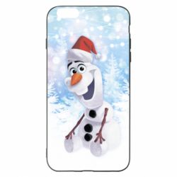 Чохол для iPhone 6 Plus/6S Plus Olaf in a New Year's hat - PrintSalon