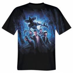 Мужская футболка 3D Оn the other side - PrintSalon