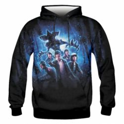 Мужское 3D худи Оn the other side - PrintSalon