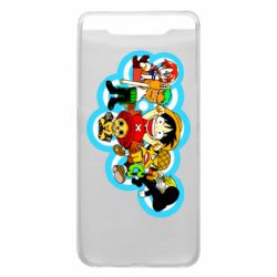 Чехол для Samsung A80 One peace anime heroes - PrintSalon