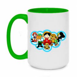 Чашка двухцветная 420ml One peace anime heroes - PrintSalon