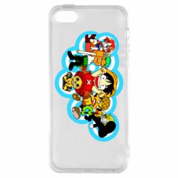 Чехол для iPhone5/5S/SE One peace anime heroes - PrintSalon