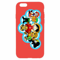 Чехол для iPhone 6/6S One peace anime heroes - PrintSalon