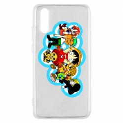 Чехол для Huawei P20 One peace anime heroes - PrintSalon