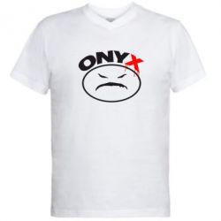 Мужская футболка  с V-образным вырезом Onyx - PrintSalon