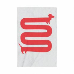 Полотенце с принтом оооочень длинная такса - PrintSalon