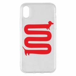 Чехол для iPhone X/Xs оооочень длинная такса - PrintSalon
